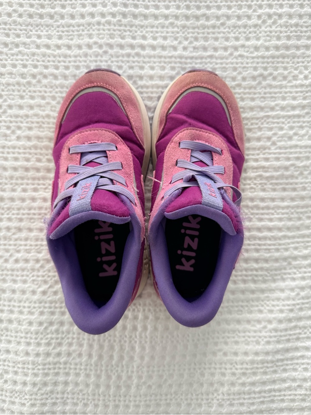 Kizik Kids Pink & Purple Step In  Everyday Sneakers